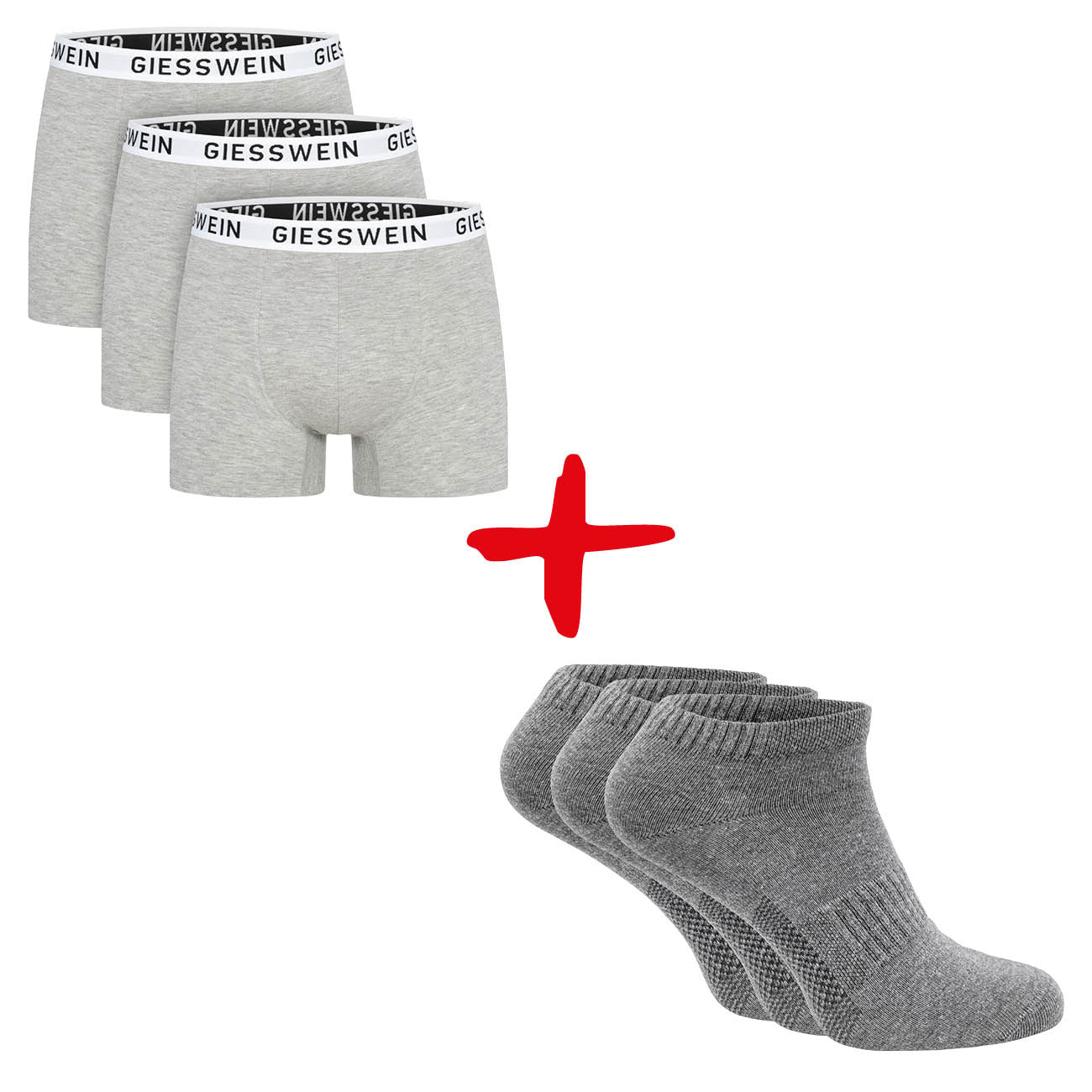 giesswein-boxershorts-3er-pack-organic-sneaker-socken-3er-pack-bundle image 1