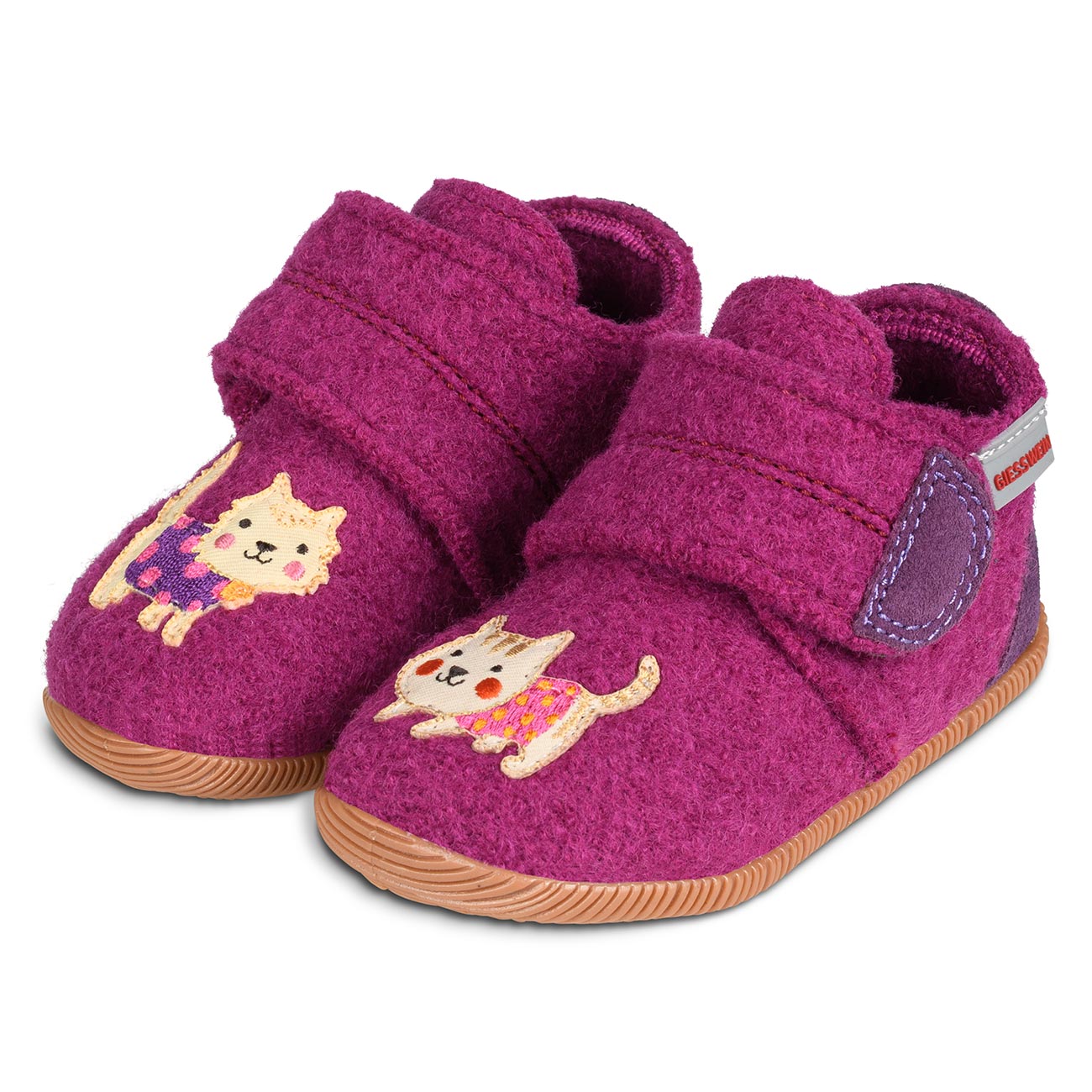giesswein-overath-slim-fit-kinder-hausschuhe-wolle-pink image 1