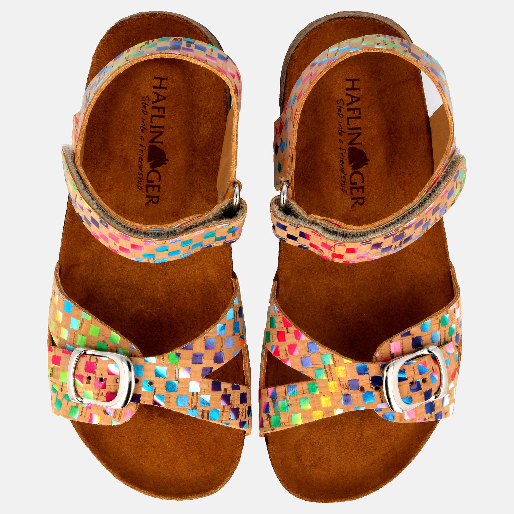 haflinger-fritzi-cork-multi-kinder-sommersandale image 8