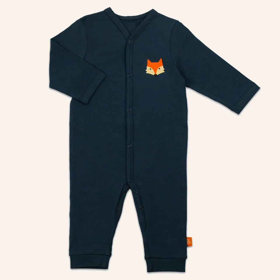 orangenkinder-fuchs-strampler-blau-baby-body-aus-baumwoll-jersey image 1