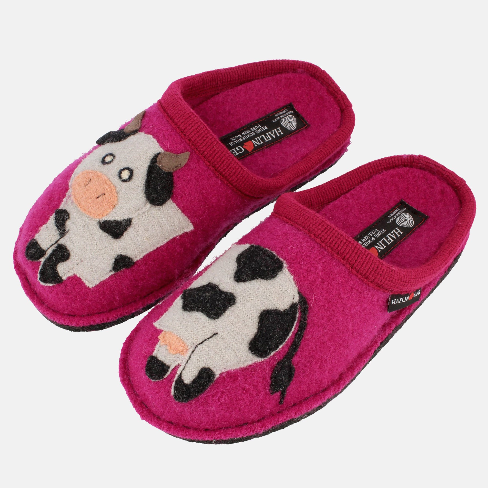 haflinger-flair-molly-woll-hausschuh-mit-kuh-applikation image 1