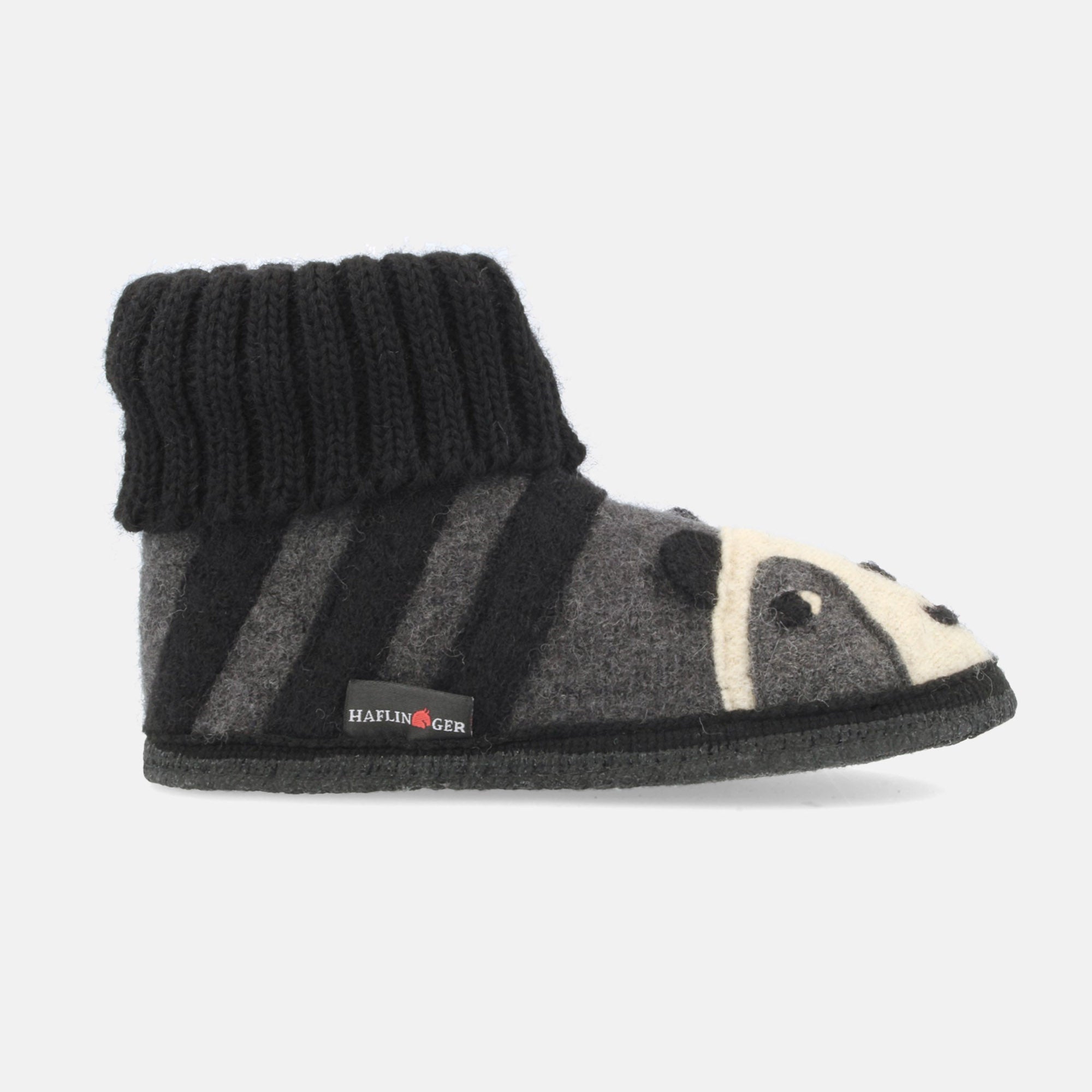 haflinger-h-ttenschuh-panda-kinder-hausschuh-schurwolle image 3