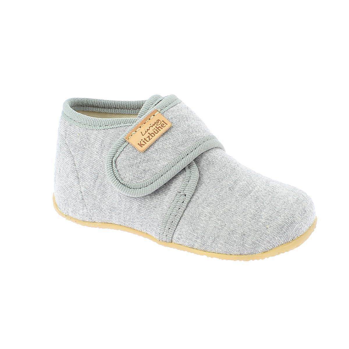 living-kitzb-hel-babyklett-jersey-unifarben-hausschuh-unisex-kinder image 1