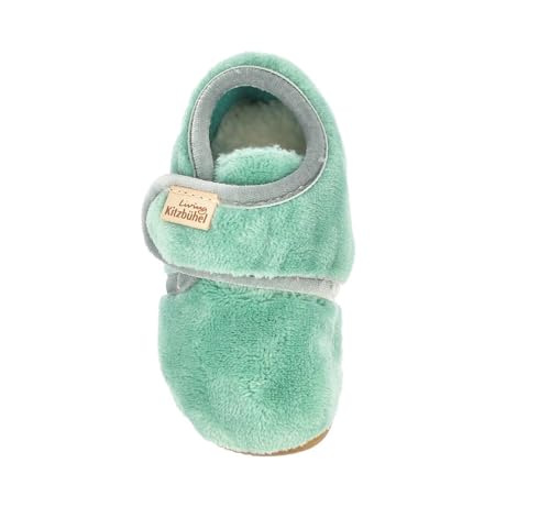 living-kitzb-hel-babyklettschuh-samt-unifarben-timeless-lammfell-hausschuh image 8