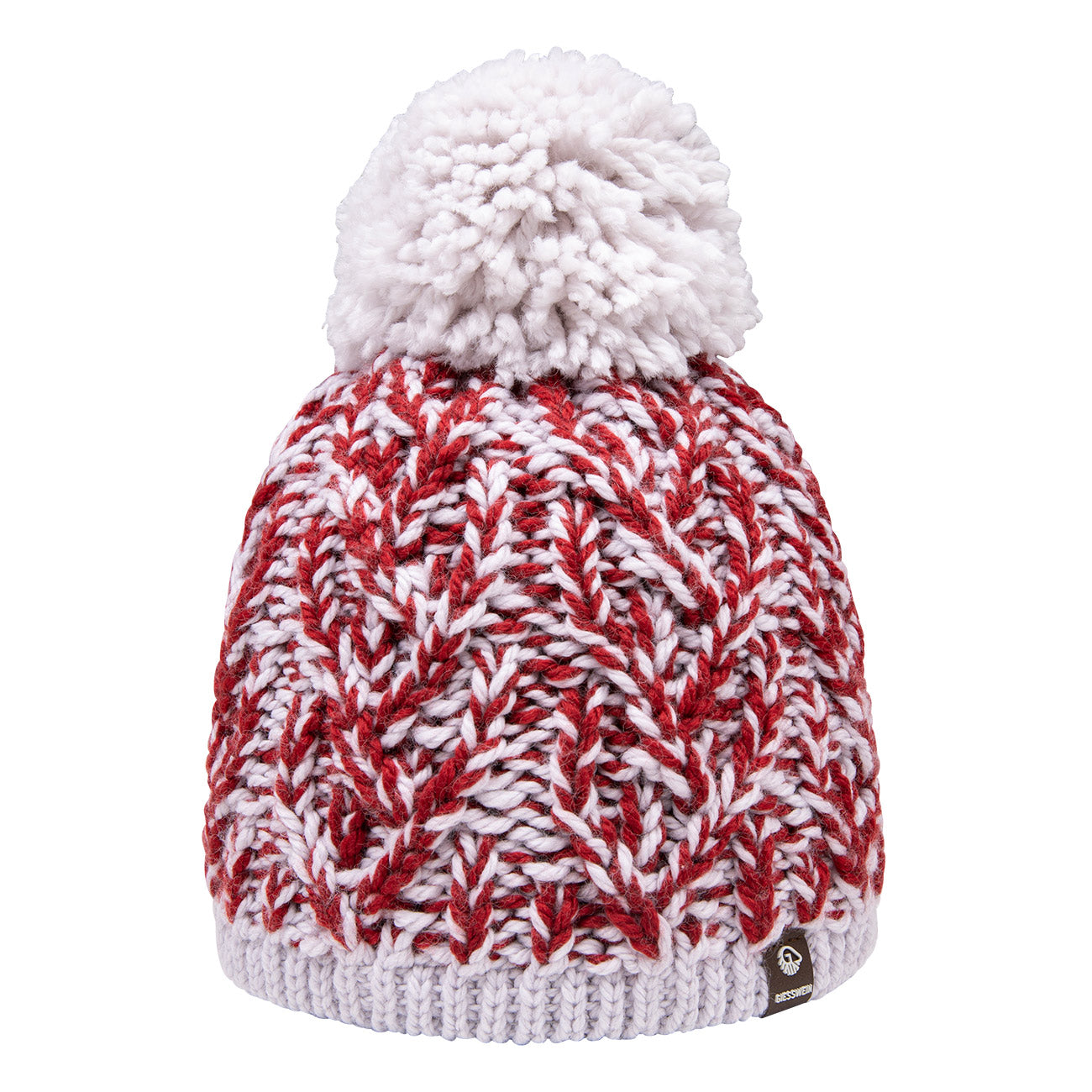giesswein-beanie-seek-pfle-grobstrick-m-tze-mit-bommel-und-fleece image 2
