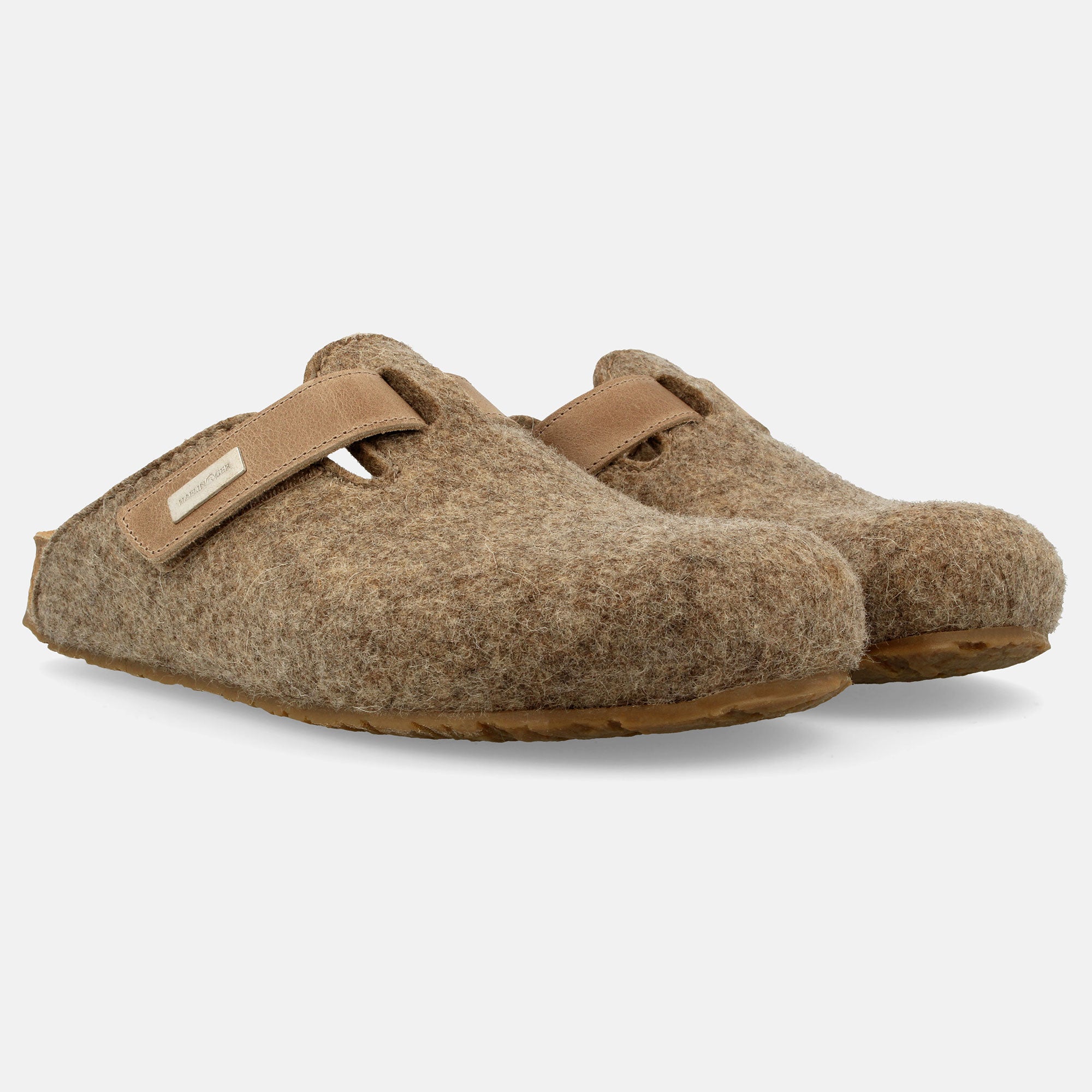 haflinger-bio-kurt-wollfilz-hausschuh-mit-klettverschluss image 2