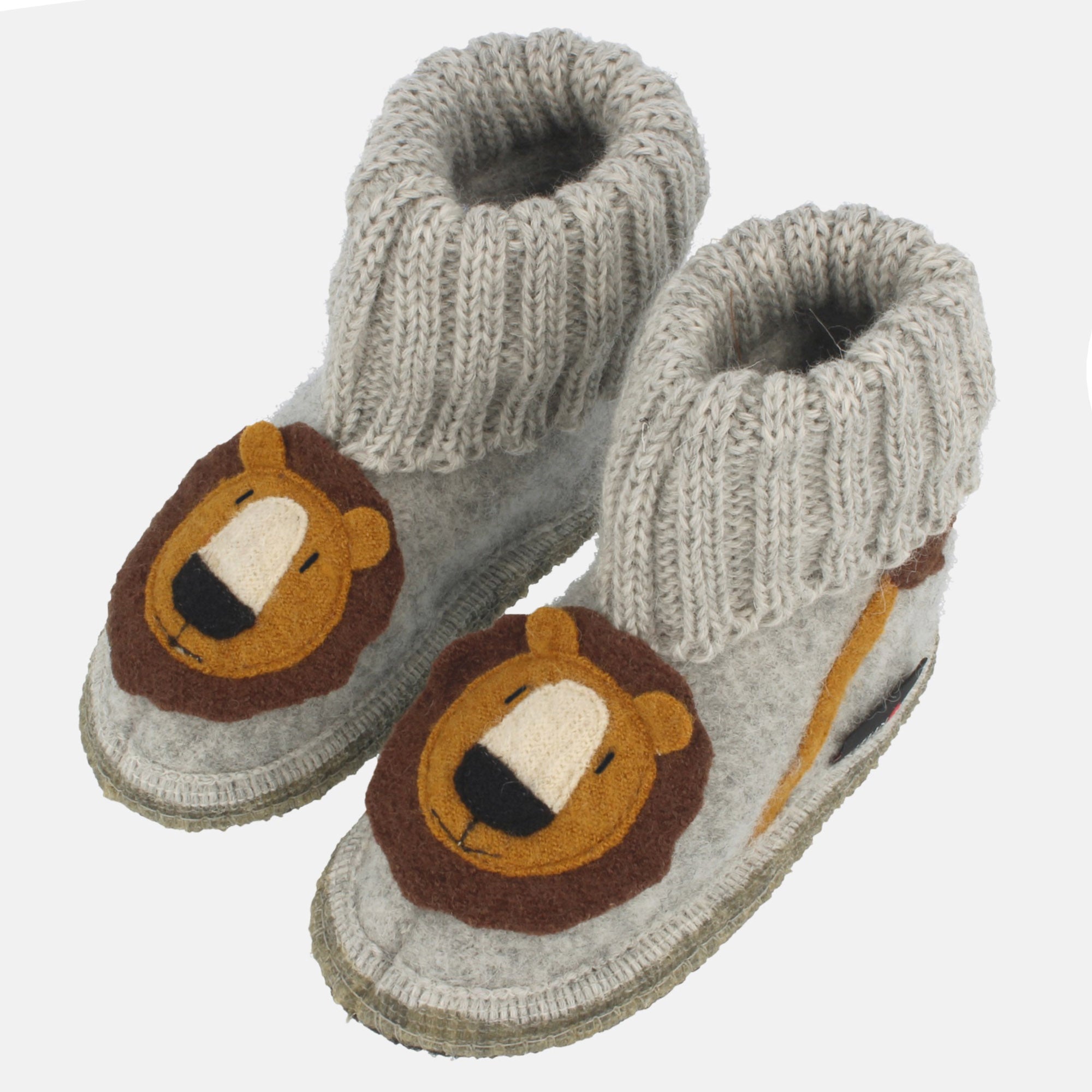 haflinger-h-ttenschuh-leo-kinder-hausschuh-schurwolle image 1