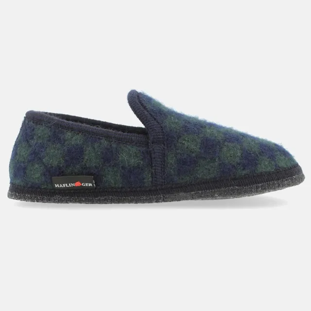 haflinger-loafer-chess-pantoffeln-mit-karo-design image 1