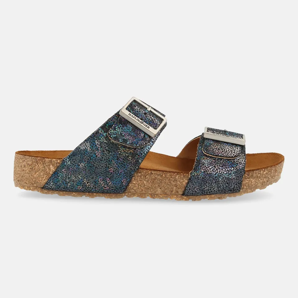 haflinger-andrea-shiny-damen-sandale-leder-glitzer image 1