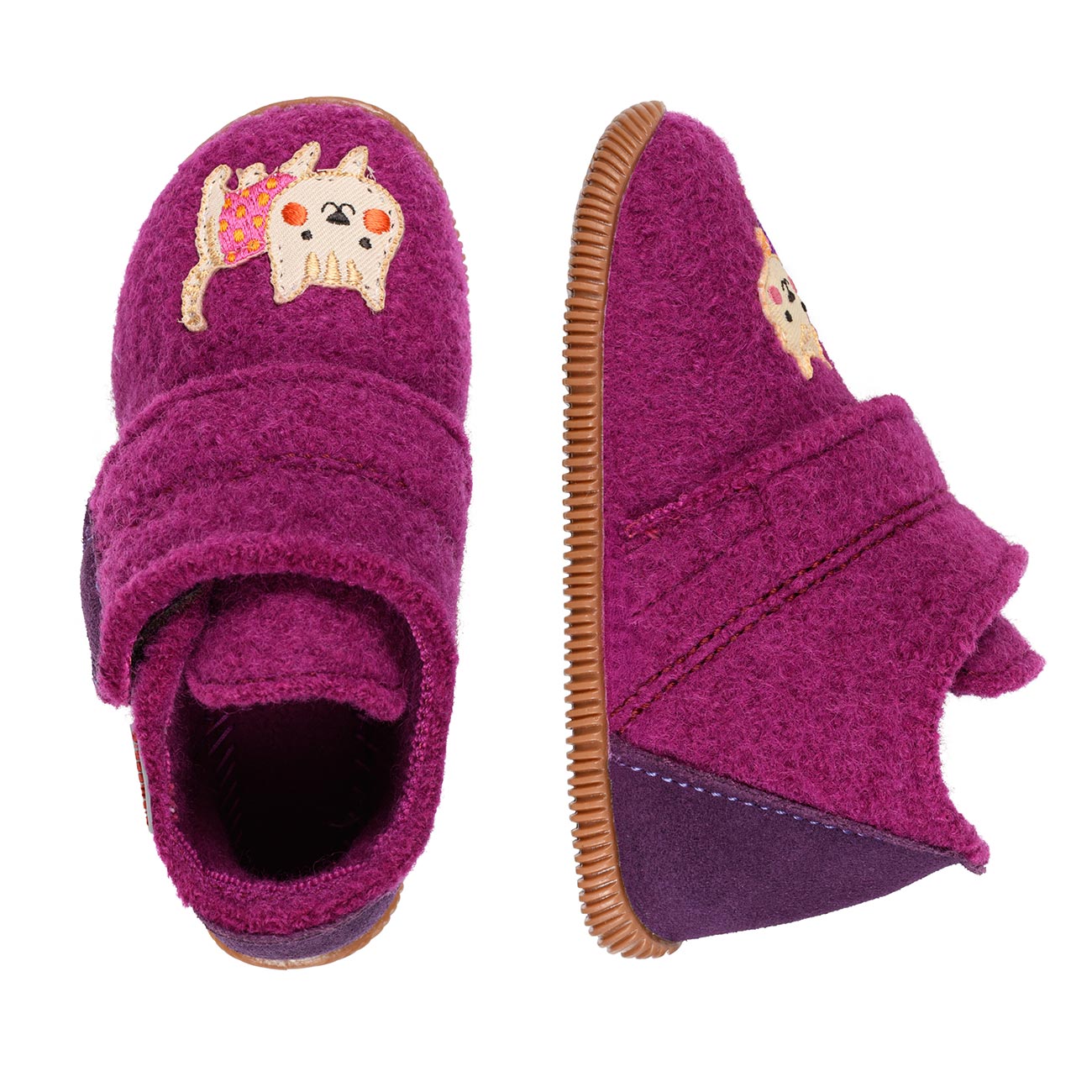 giesswein-overath-slim-fit-kinder-hausschuhe-wolle-pink image 3
