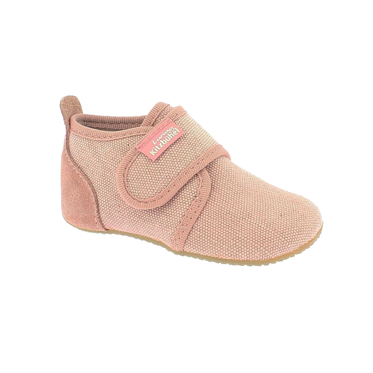 living-kitzb-hel-babyklettschuh-unifarben-hausschuh-baby-baumwolle image 2