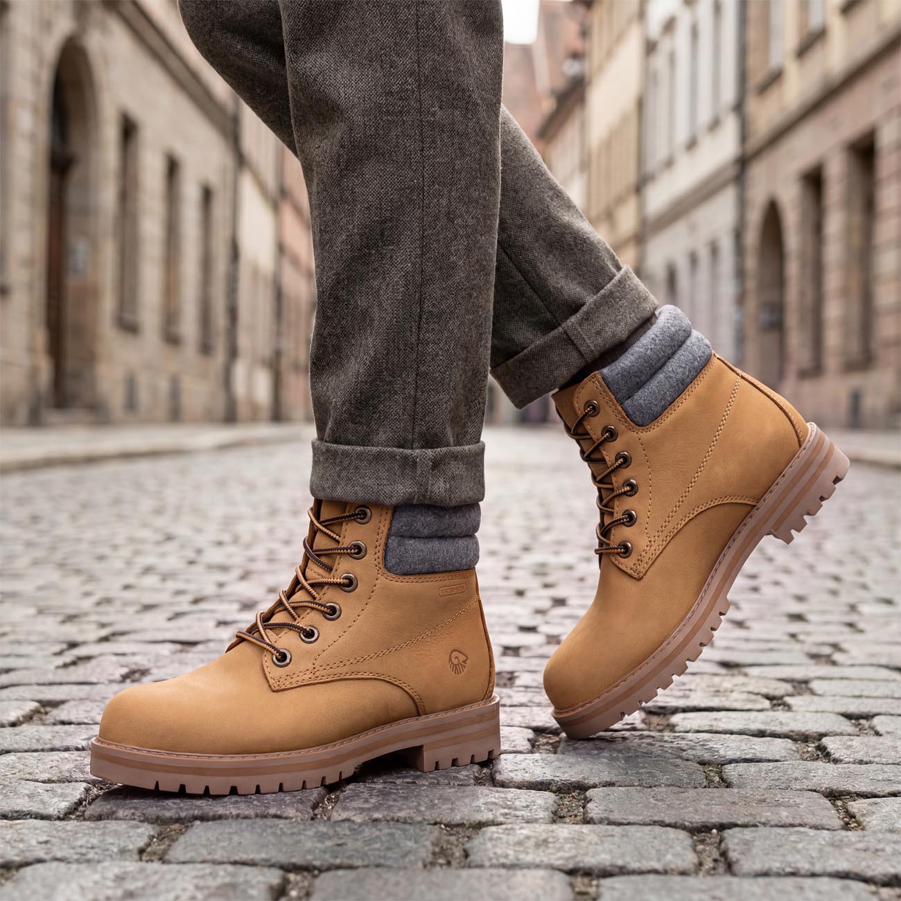giesswein-merino-leather-boot-herren-nubuk-leder-stiefel-beige-mit-merino-futter image 7