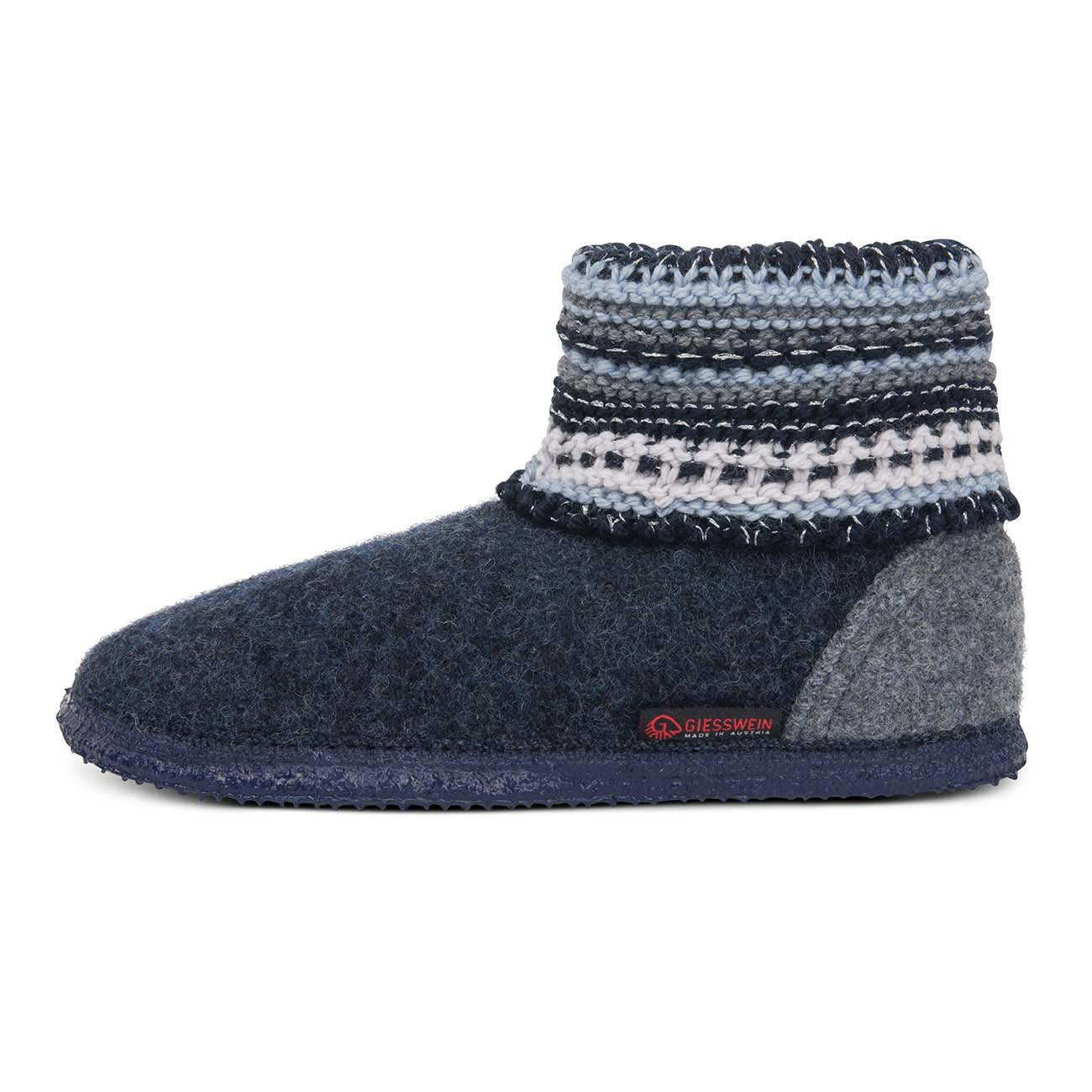 giesswein-kiel-damen-hausschuh-woll-slipper-hoch-norweger-blau image 8