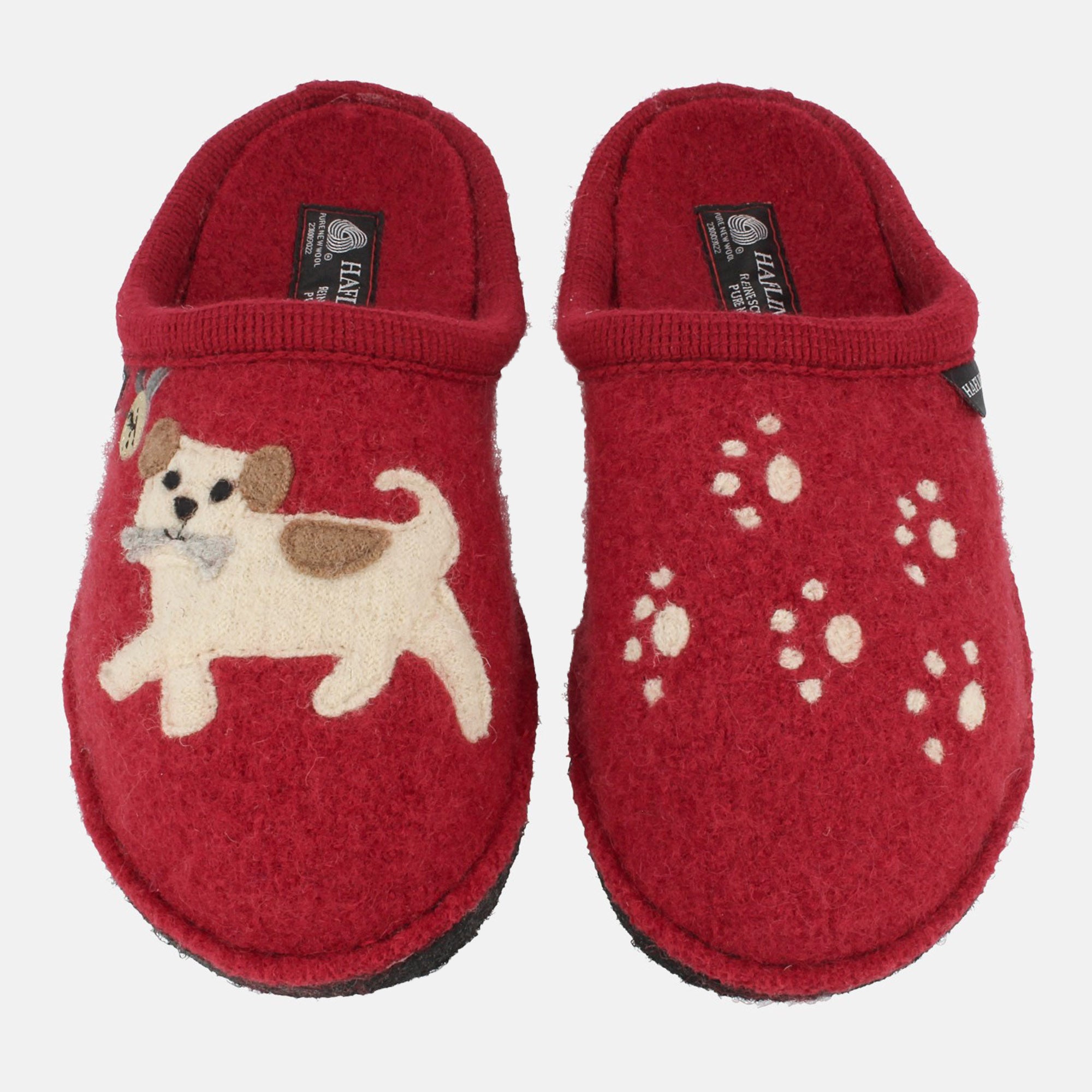 haflinger-flair-fido-wollwalk-hausschuh-mit-hundemotiv image 6