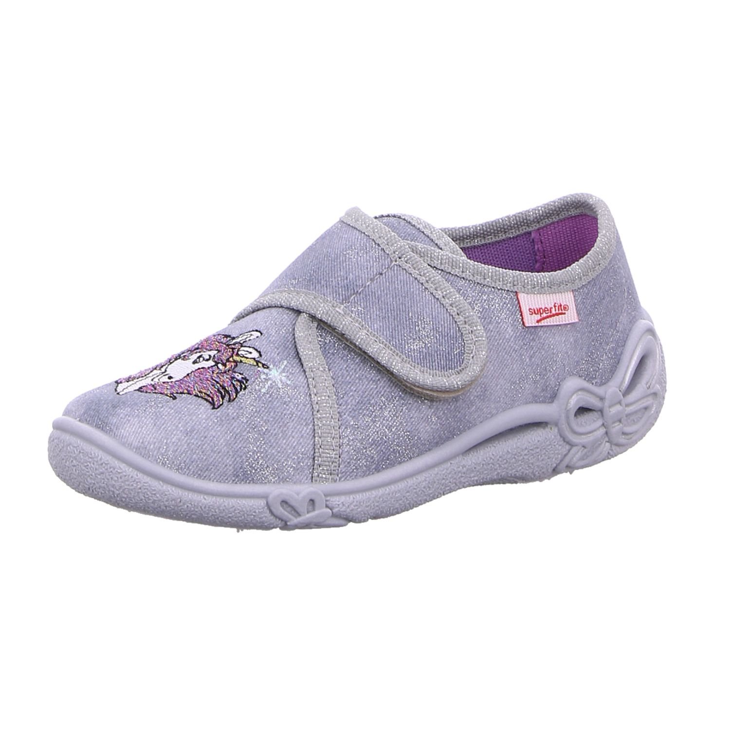 superfit-belinda-0-800287-m-dchen-hausschuhe-ballerina-mit-klett-und-einhorn image 7