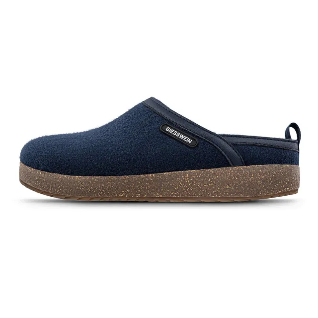 giesswein-wool-clog-wollfilz-clog-rot-grau image 1