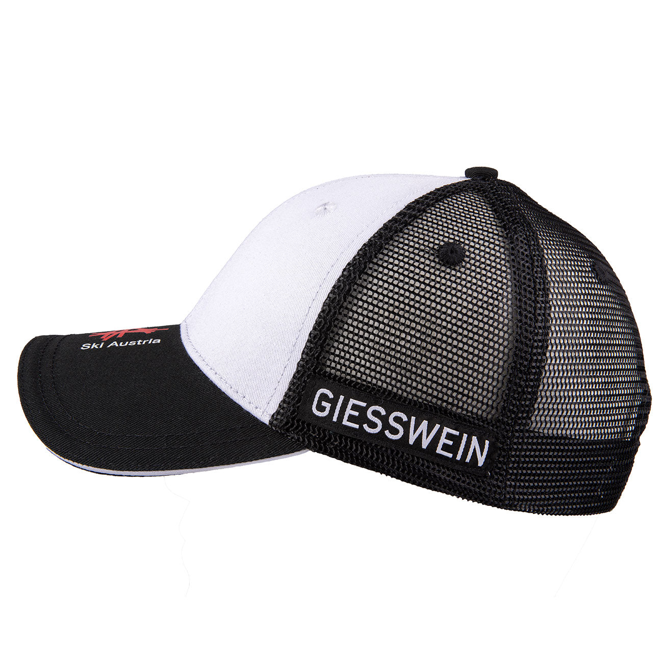 giesswein-ski-austria-baseball-mesh-cap-schwarz-wei-mit-3d-stick image 2
