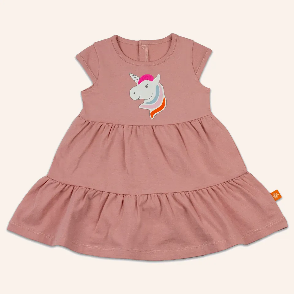 orangenkinder-stella-einhorn-kleid-pink-baby-kinder-kleid-baumwolljersey image 1