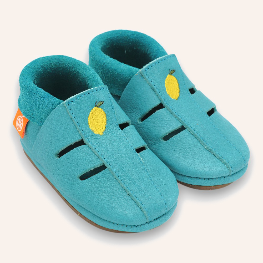 orangenkinder-barfu-sandale-amigo-lemony-t-rkis-kinder-sandale image 1
