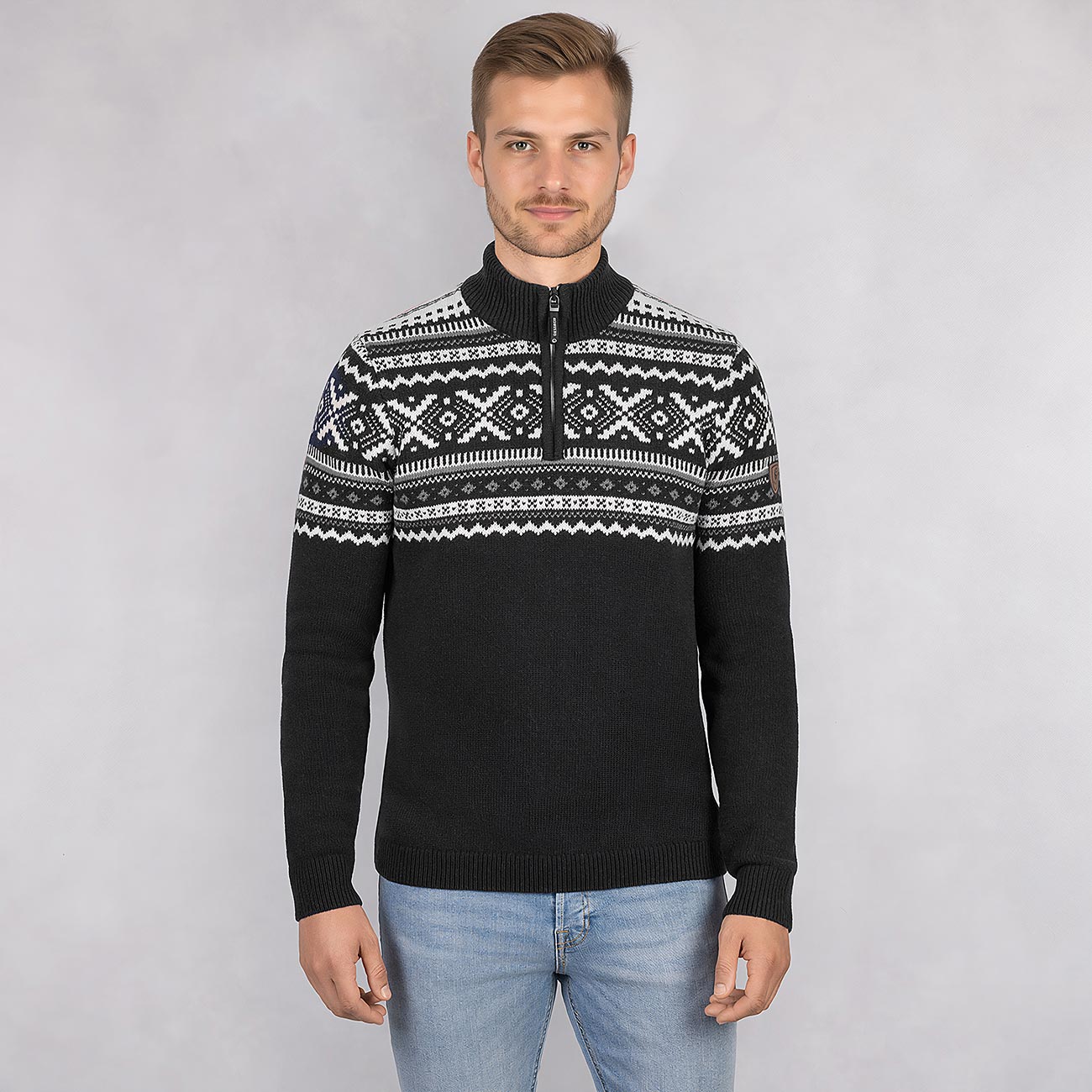 giesswein-nordic-sweater-zip-herren-merino-lambswool-norweger-pullover-mit-stehk image 8