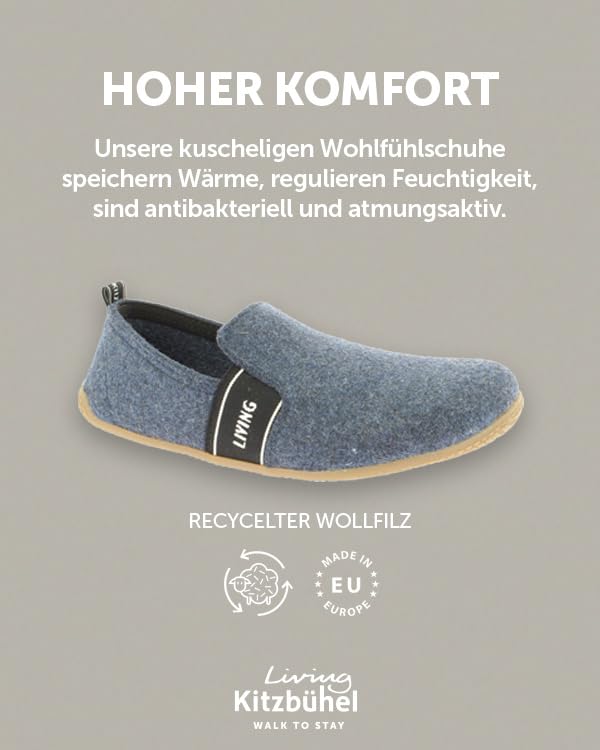 living-kitzb-hel-t-modell-kinder-hausschuh-filz-midnight-navy-33-eu image 4