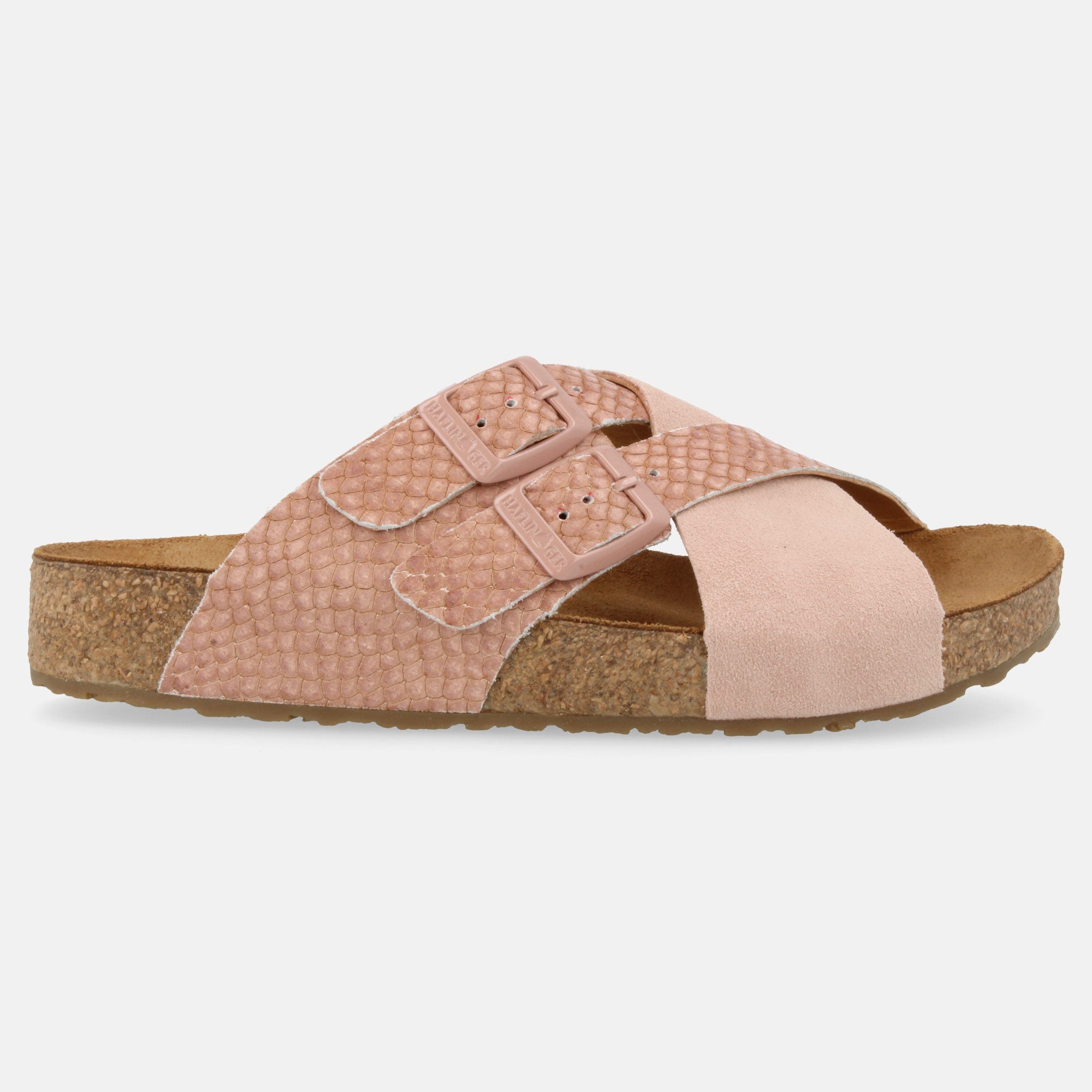 haflinger-bio-amiga-leder-pantolette-mit-korkfu-bett-und-schnalle image 4