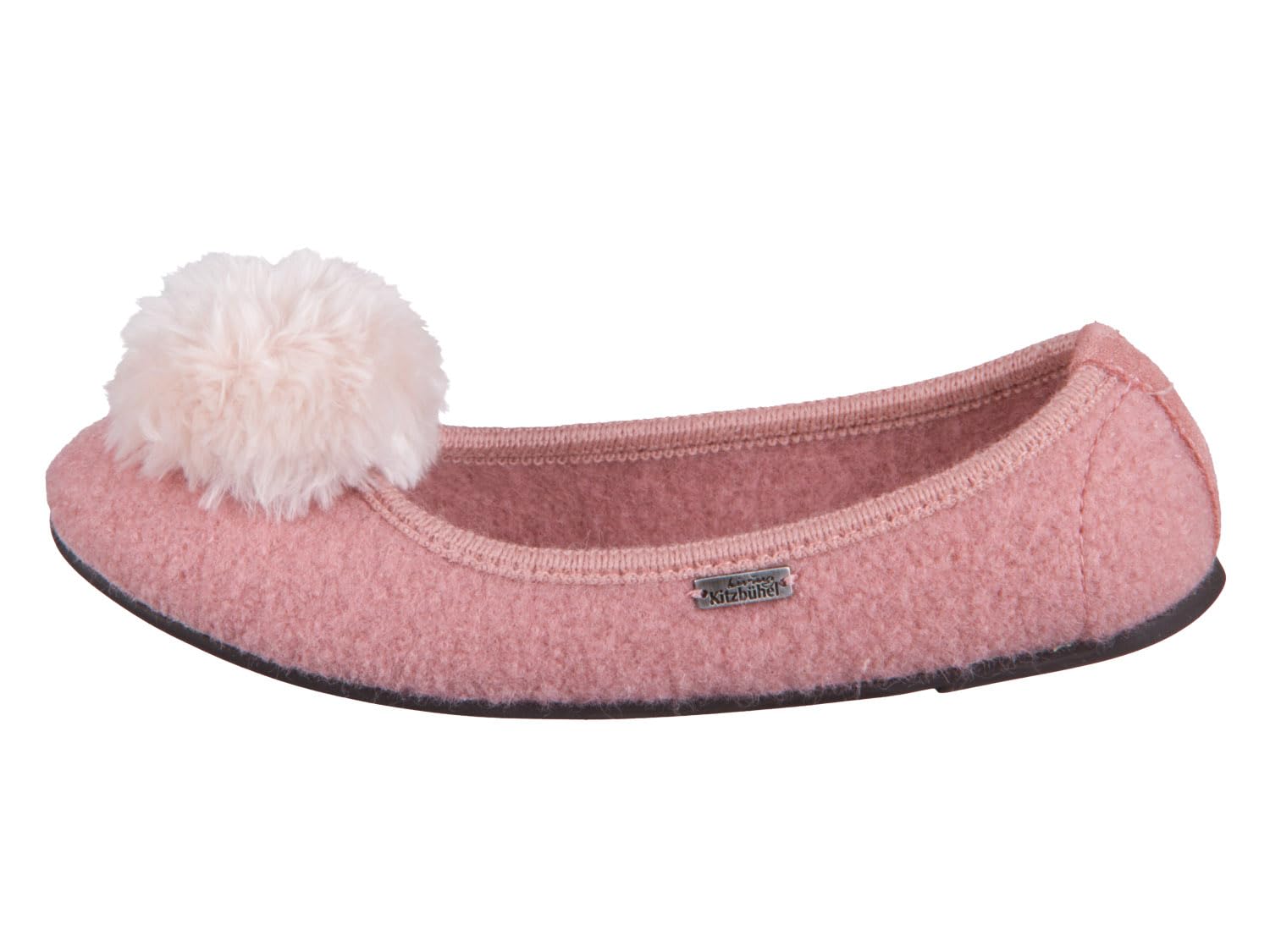 living-kitzb-hel-3812-ballerina-hausschuh-peach-schurwolle-slipper-damen image 2