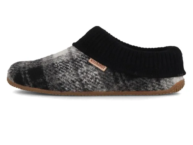 living-kitzb-hel-damen-slipper-mit-strickb-ndchen-black-grey-gr-e-36 image 1