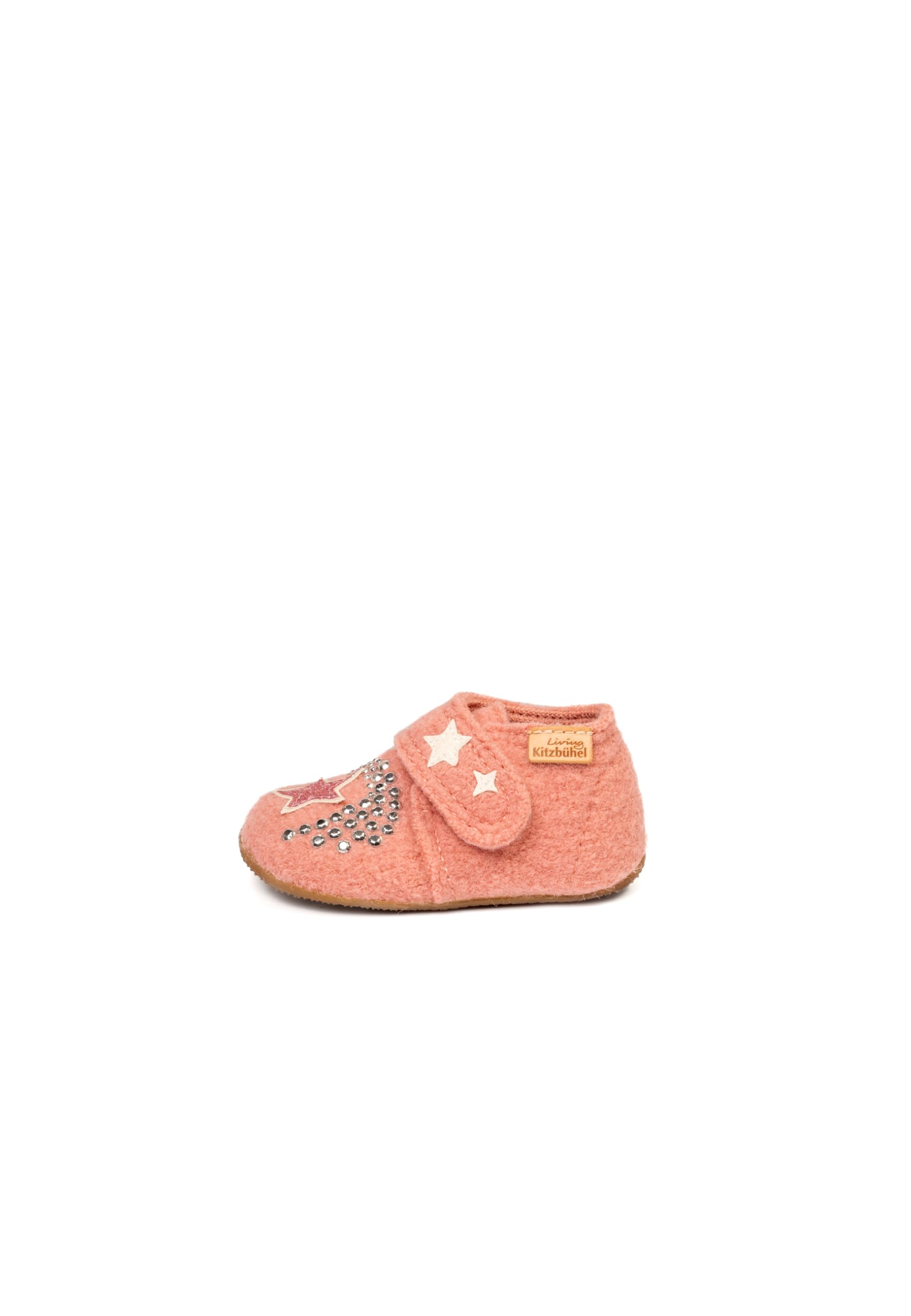 living-kitzb-hel-einhorn-stern-baby-hausschuh-krabbelschuh-aus-schurwolle image 1