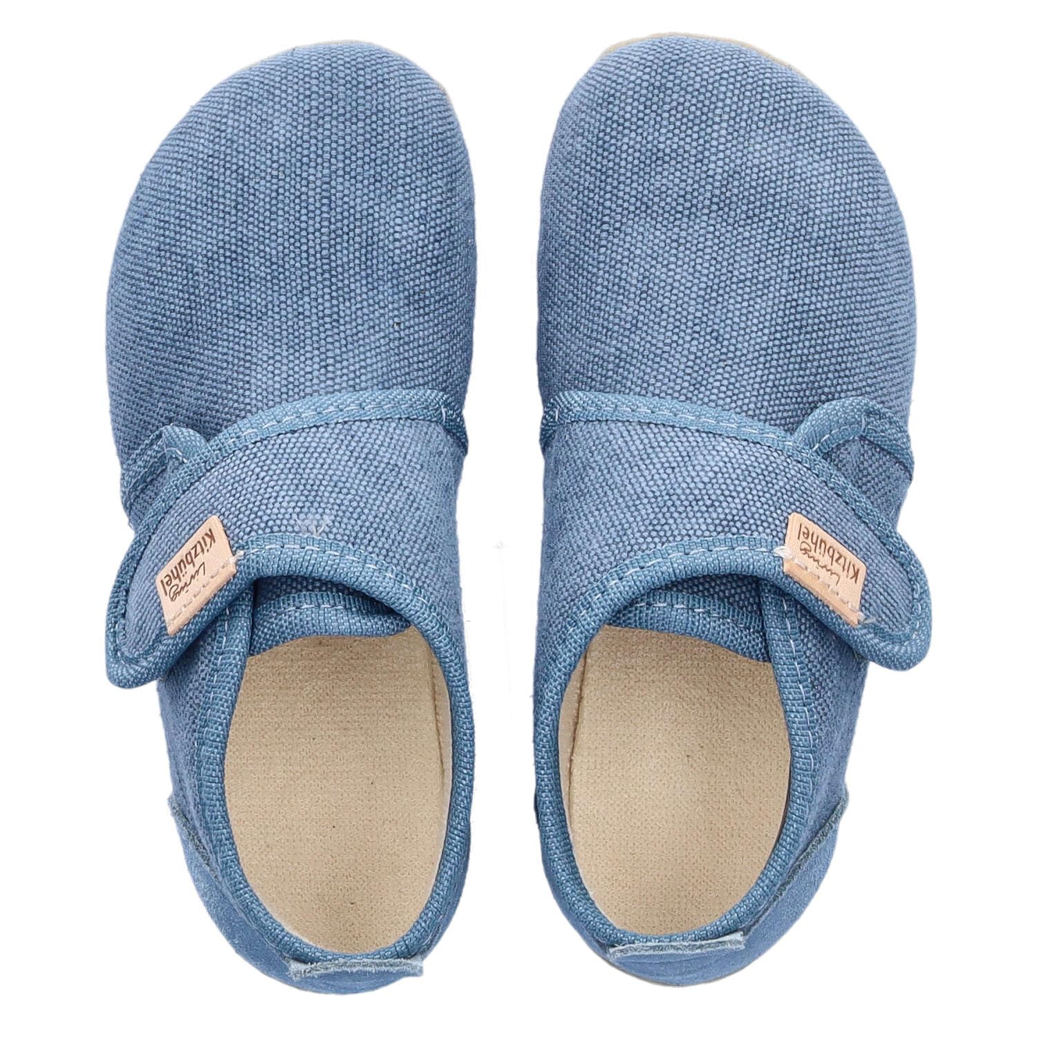 living-kitzb-hel-babyklettschuh-ulli-uni-dark-rose-cloud-baumwolle-mid-cut image 4
