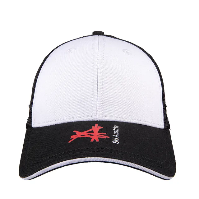giesswein-ski-austria-baseball-mesh-cap-schwarz-wei-mit-3d-stick image 1