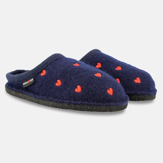 haflinger-flair-valentine-wollwalk-hausschuh-herzen image 1
