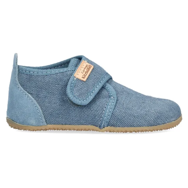 living-kitzb-hel-babyklettschuh-ulli-uni-dark-rose-cloud-baumwolle-mid-cut image 1
