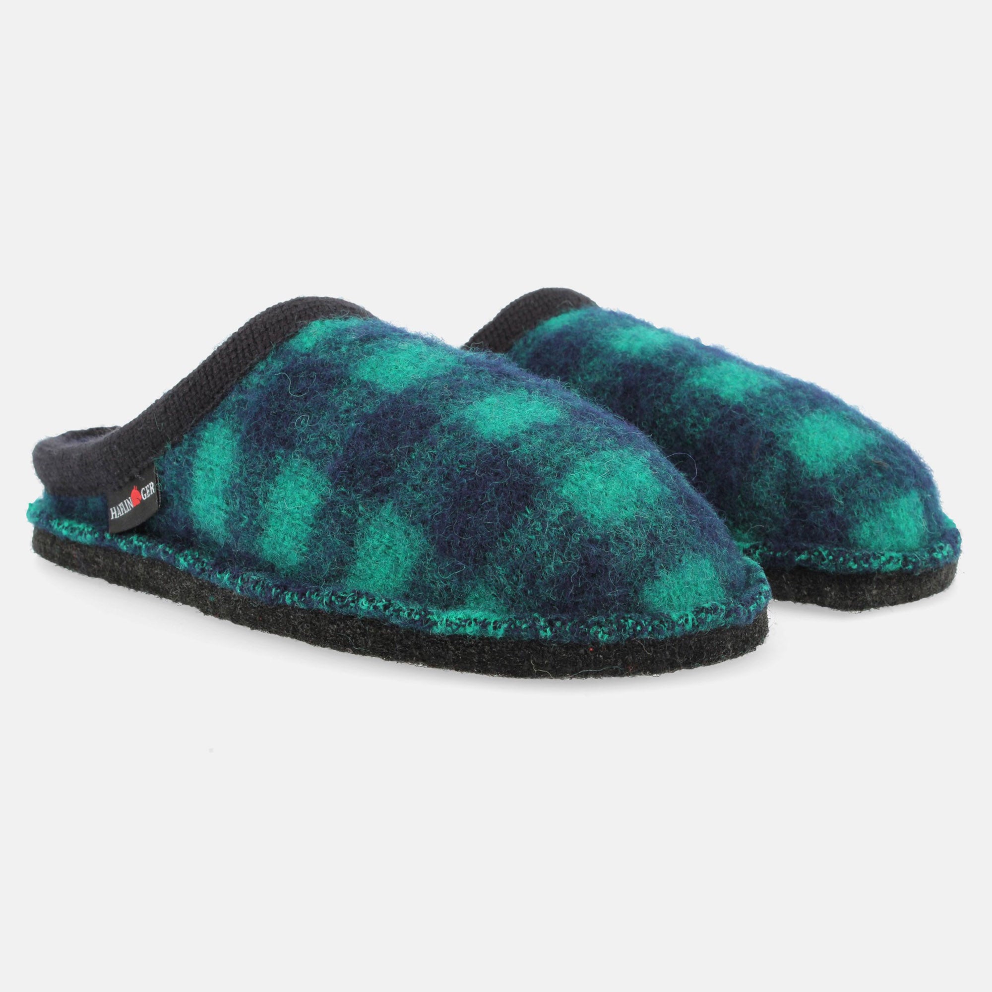 haflinger-flair-plaid-wollwalk-hausschuh-mit-filzsohle image 2