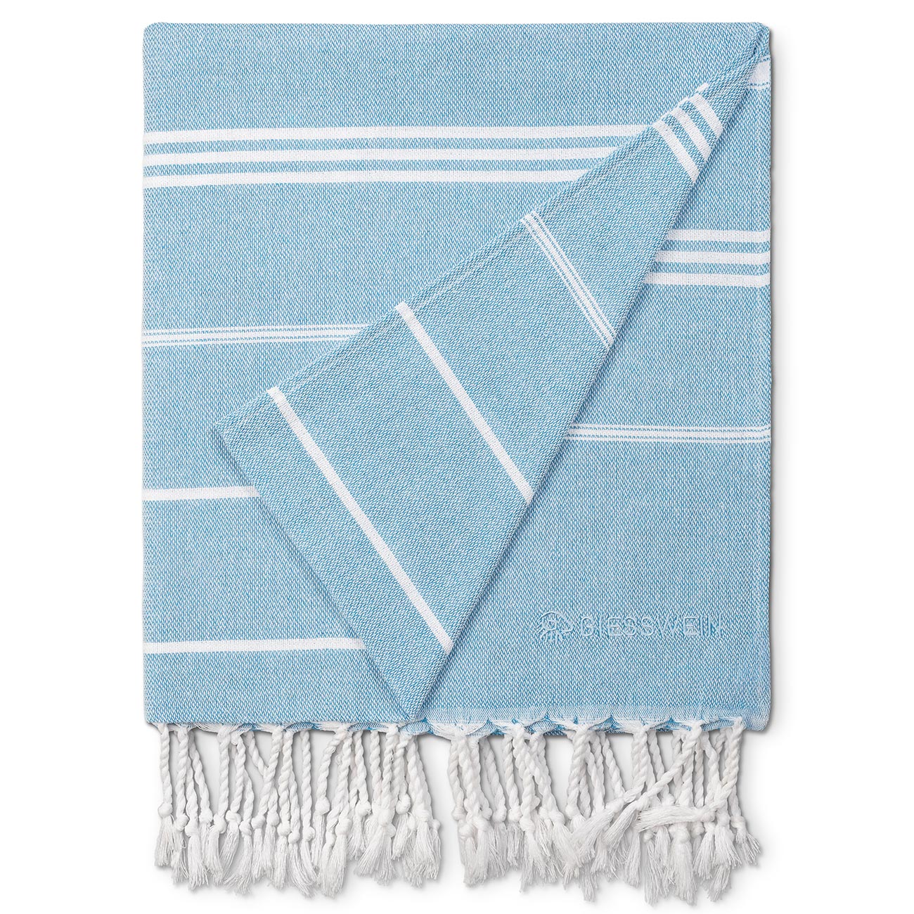 giesswein-outdoor-decke-baumwollmix-blau image 1