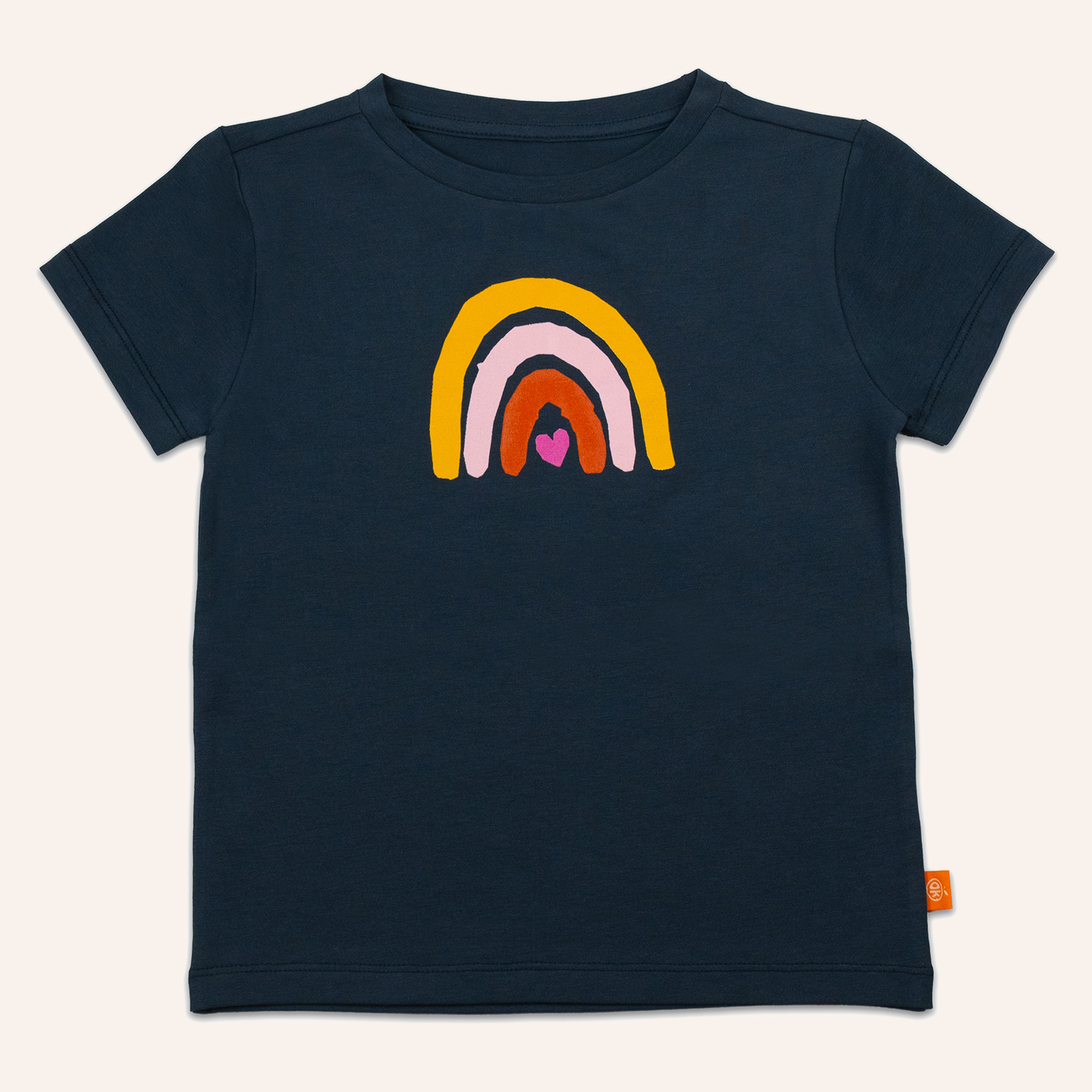 orangenkinder-rainbow-t-shirt-blau-kinder-t-shirt-aus-baumwoll-jersey image 1