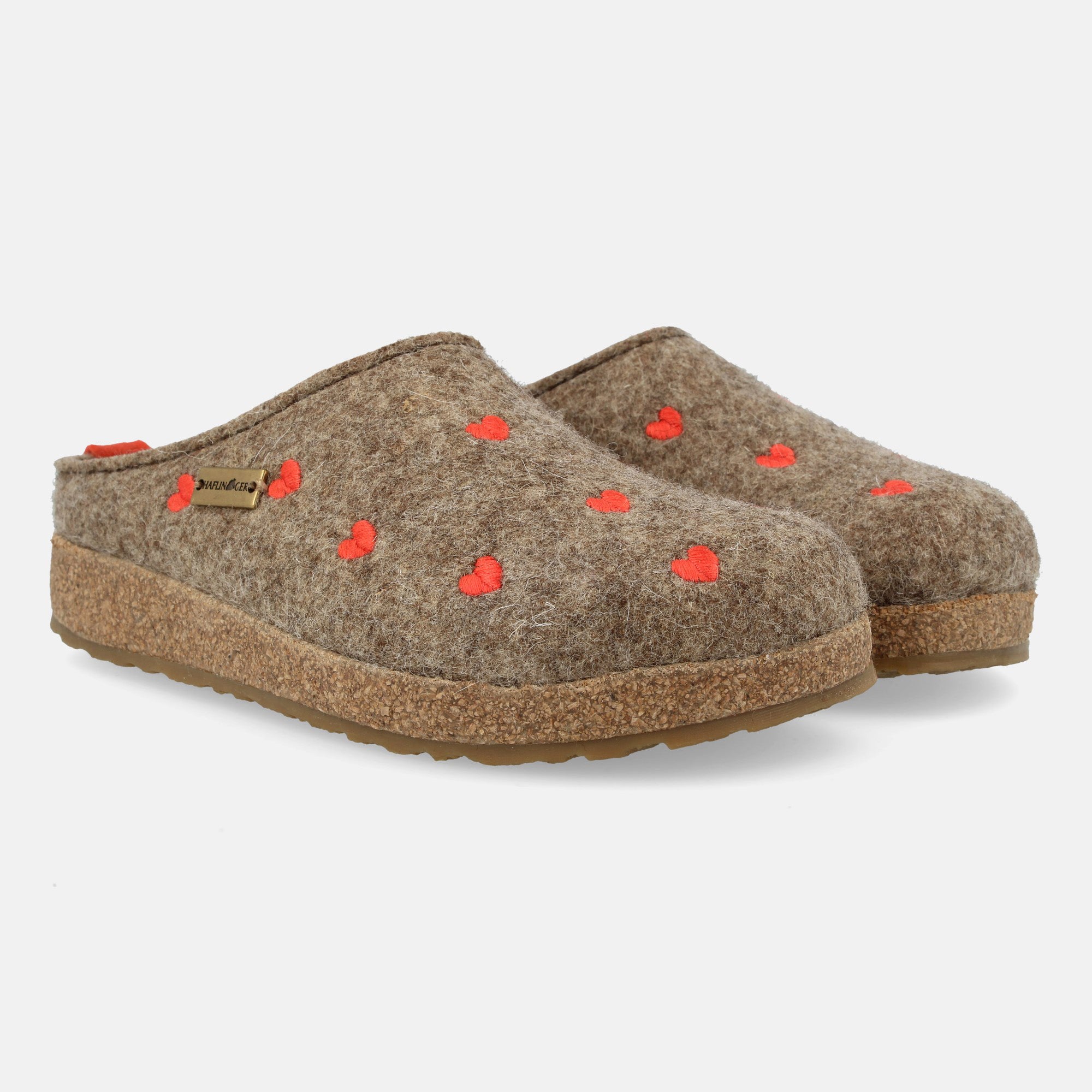 haflinger-grizzly-cuoricini-filz-hausschuh-offener-einschlupf image 2