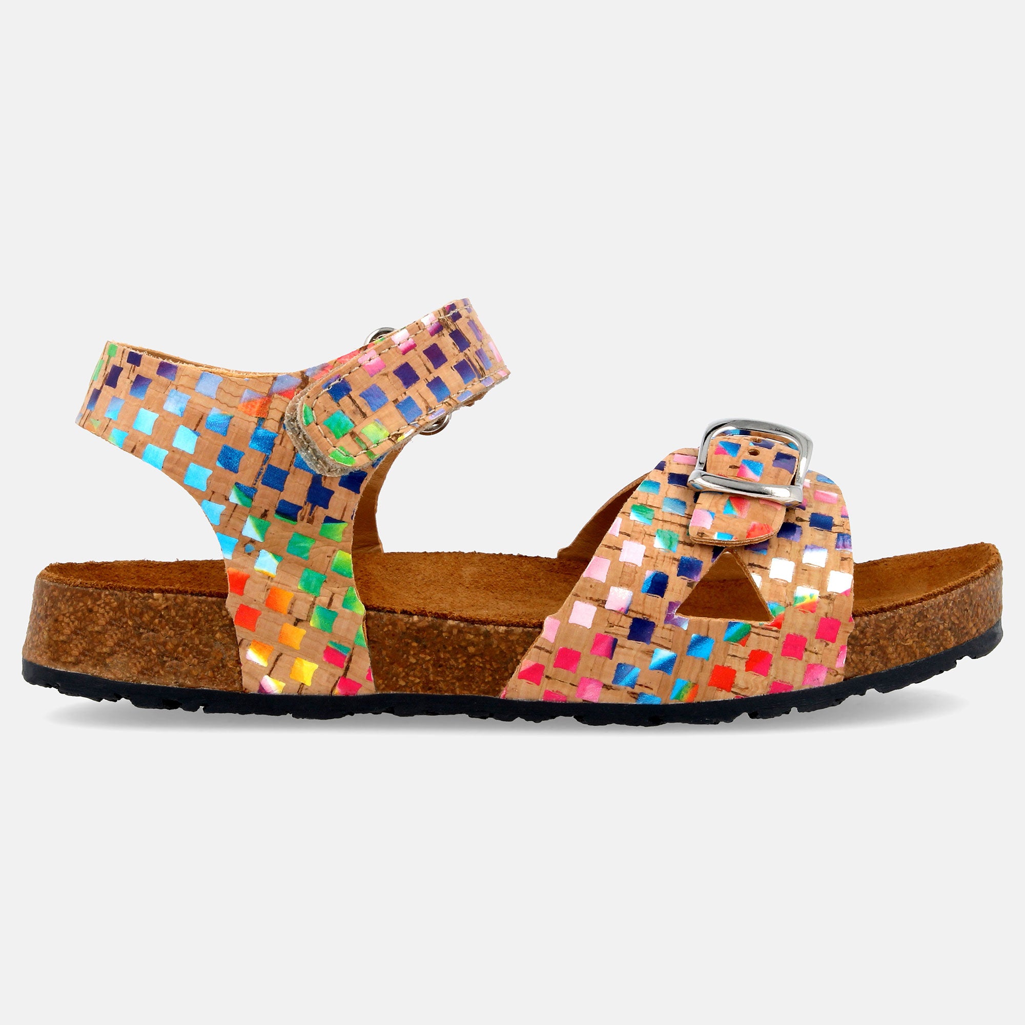 haflinger-fritzi-cork-multi-kinder-sommersandale image 1