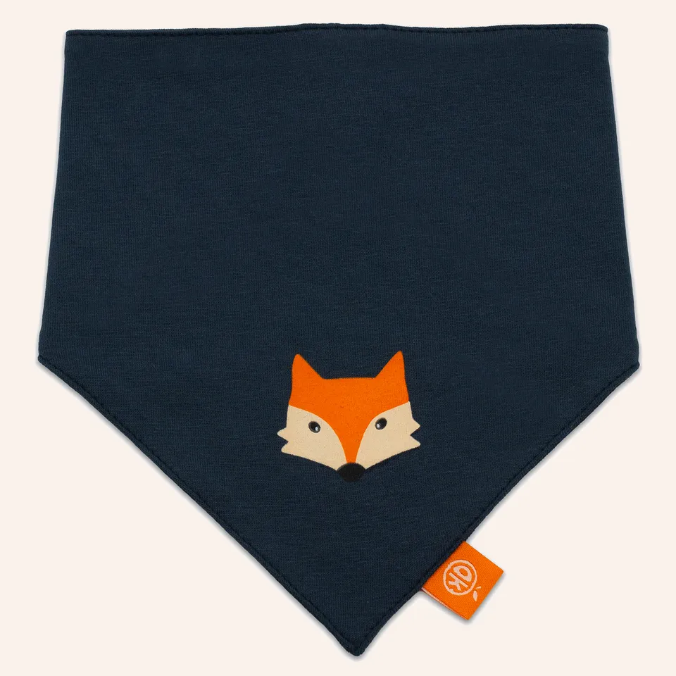 orangenkinder-halstuch-fuchs-blau-sabberl-tzchen-mit-klett image 1