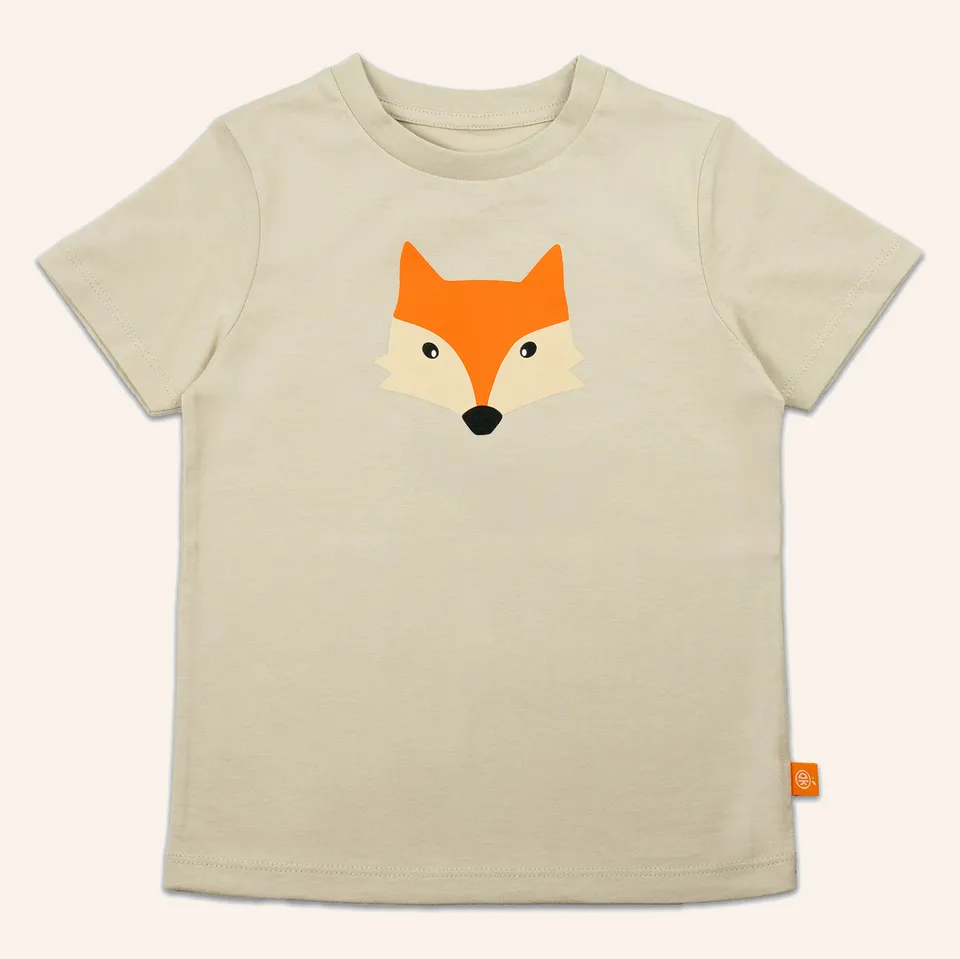 orangenkinder-fuchs-t-shirt-beige-baby-und-kleinkind-shirt-aus-baumwolle image 1