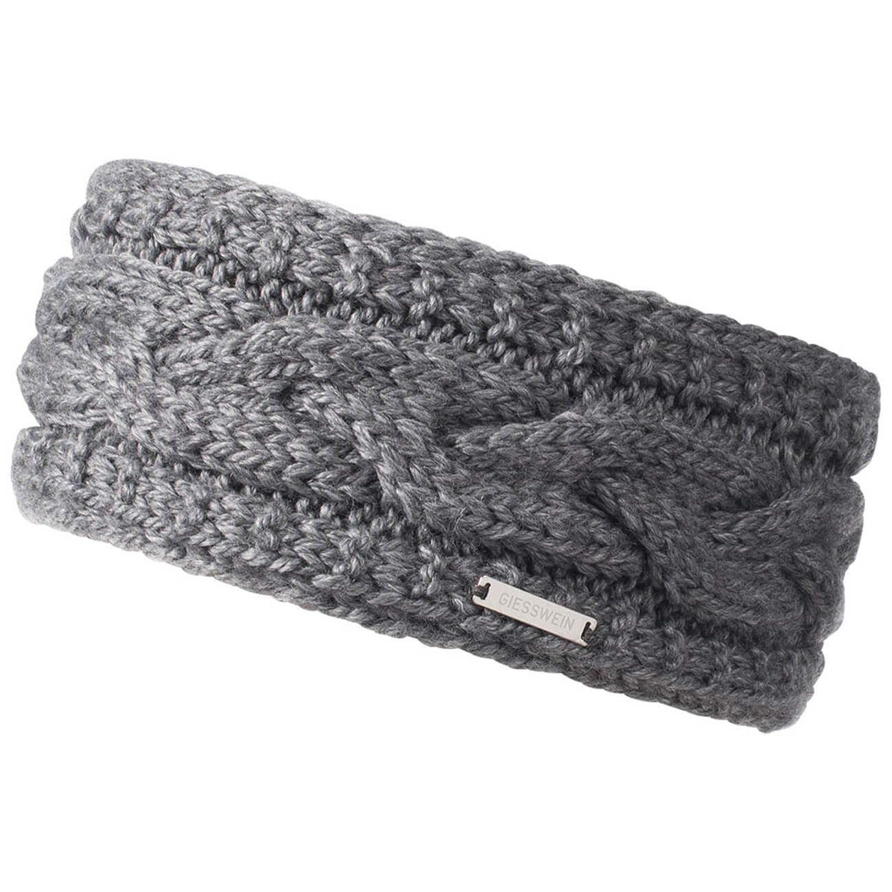 giesswein-headband-stirnberg-stirnband-damen-schwarz-zopfmuster-fleece image 6