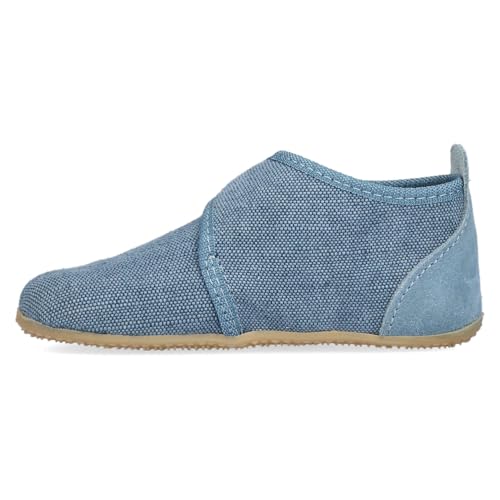 living-kitzb-hel-babyklettschuh-ulli-uni-dark-rose-cloud-baumwolle-mid-cut image 7