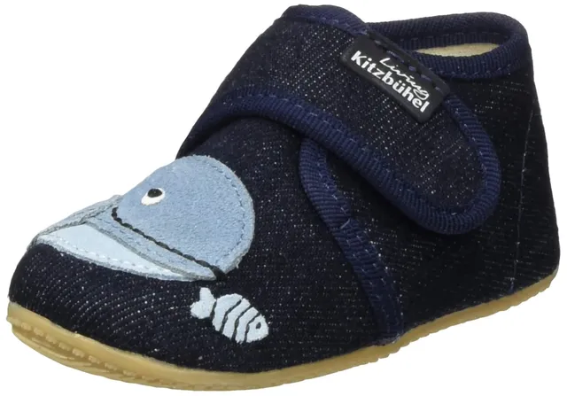 living-kitzb-hel-babyklettschuh-wal-hausschuh-jungen image 1