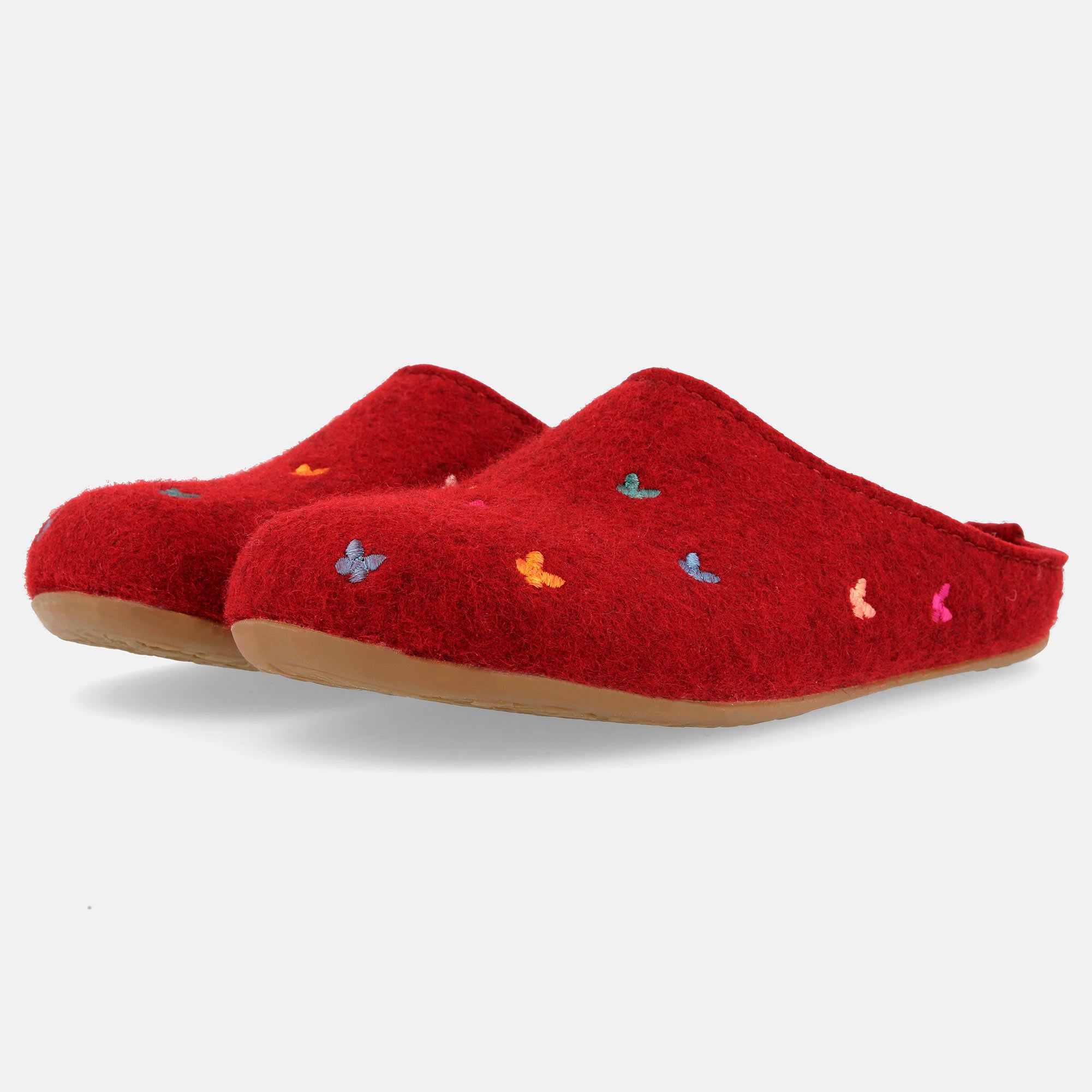 haflinger-everest-farfalline-wollfilz-hausschuh-schmetterling image 2