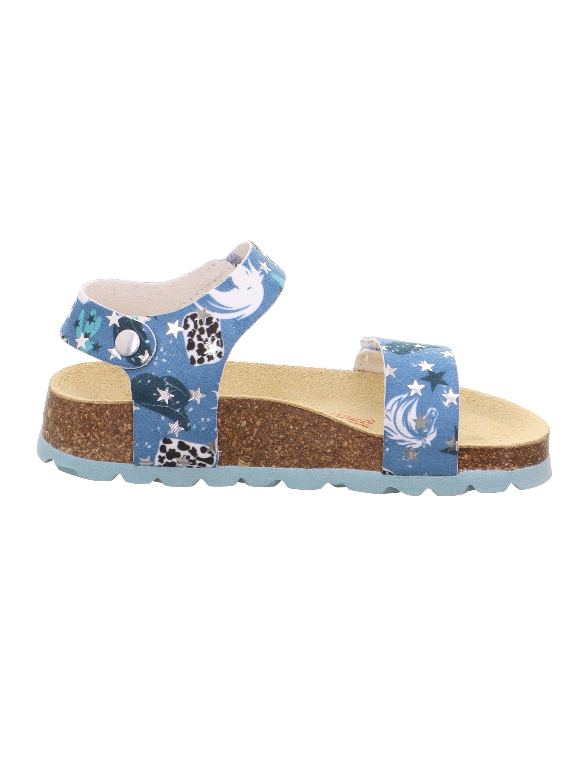 superfit-fussbettpantoffel-m-dchen-t-rkis-mehrfarbig-8400 image 5