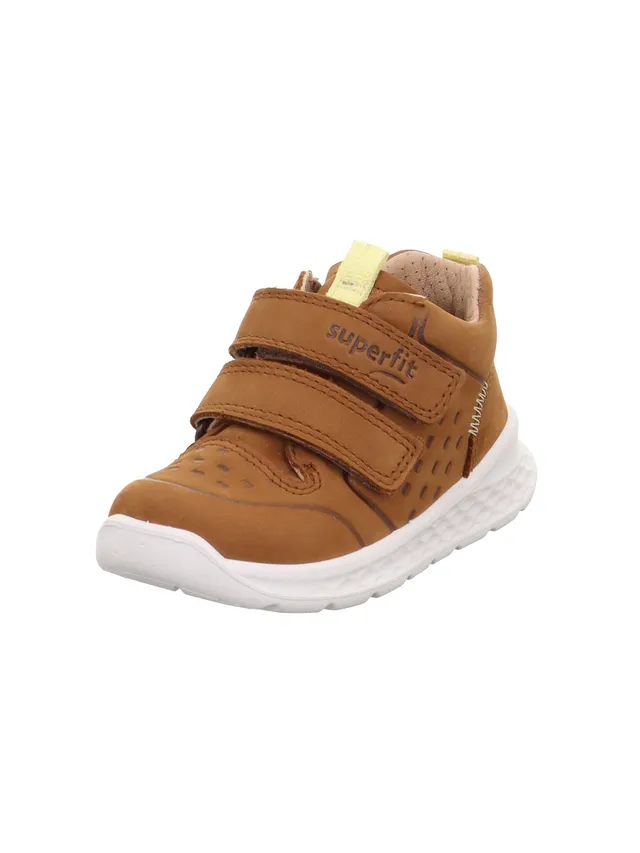 superfit-baby-jungen-breeze-sneaker-braun-gelb-3020-lauflernschuh image 1
