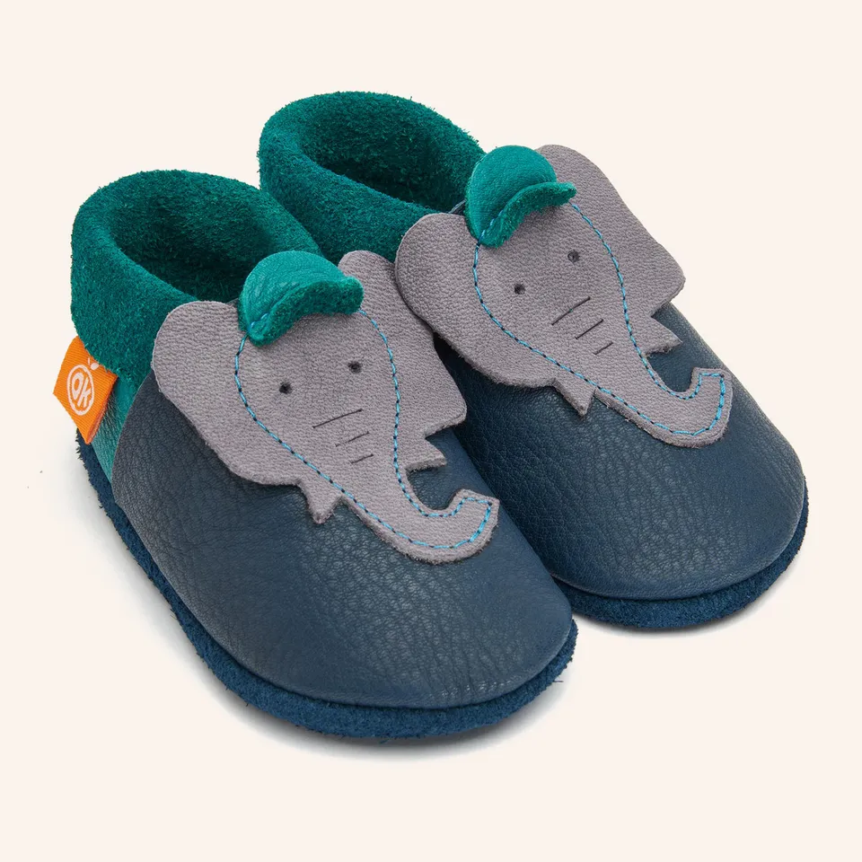 orangenkinder-elefant-jonathan-kinder-hausschuhe-leder-krabbelschuhe image 1