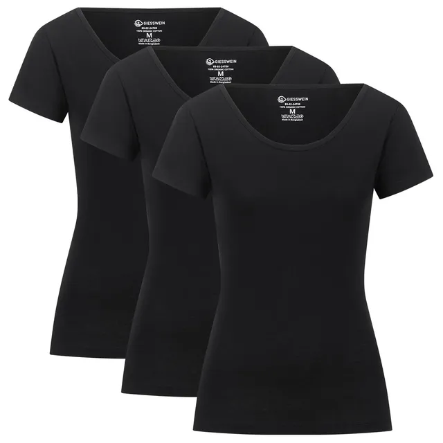 giesswein-3er-pack-t-shirt-women-slim-fit-bio-baumwolle image 1