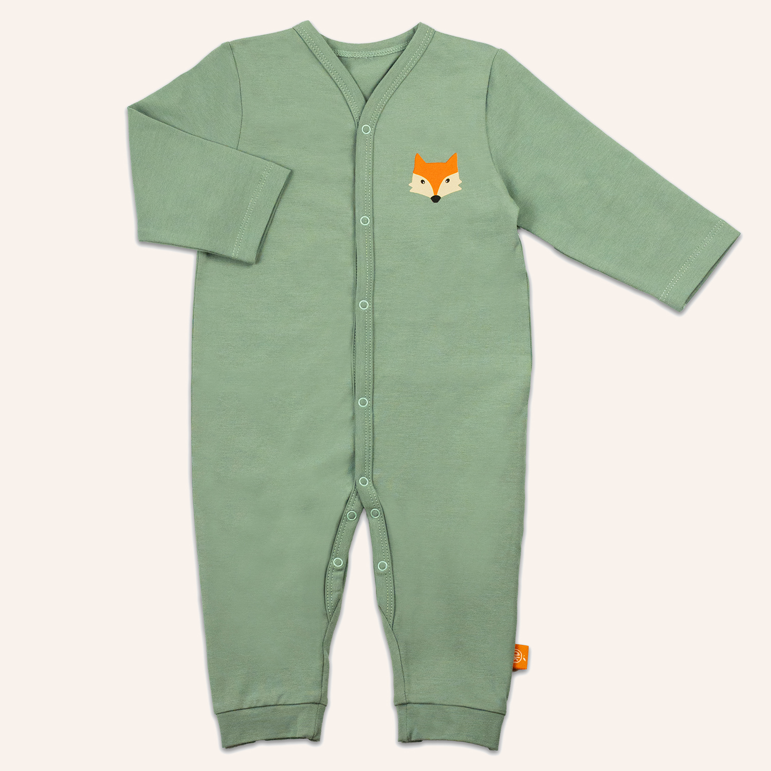 orangenkinder-fuchs-strampler-mint-baby-body-aus-baumwoll-jersey image 1