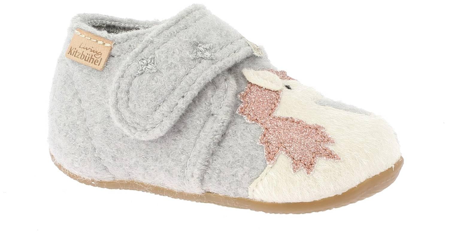 living-kitzb-hel-einhorn-m-dchen-babyklett-hausschuhe image 1